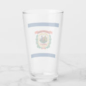 Flagge West Virginia Glas (Rückseite)