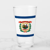 Flagge West Virginia Glas (Vorderseite)