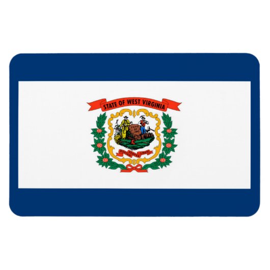 Flagge West Virginia Magnet (Horizontal)