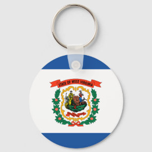 Flagge West Virginia Schlüsselanhänger