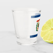 Flagge West Virginia  Schnapsglas (Links)