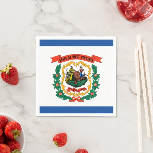 Flagge West Virginia Serviette (Beispiel)