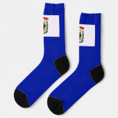 Flagge West Virginia Socken (Linkes Detail)