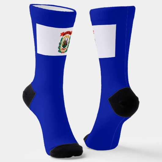Flagge West Virginia Socken (Gewinkelt)