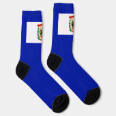 Flagge West Virginia Socken (Rechts)