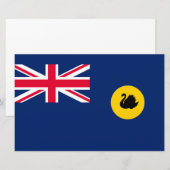 Flagge Western Australien Staat Briefpapier (Vorne/Hinten)