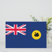 Flagge Western Australien Staat Briefpapier (Stehend Vorderseite)