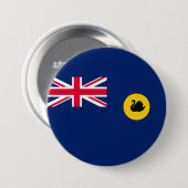 Flagge Western Australien Staat Button (Vorne & Hinten)