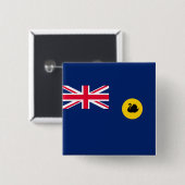 Flagge Western Australien Staat Button (Vorne & Hinten)