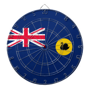 Flagge Western Australien Staat Dartscheibe
