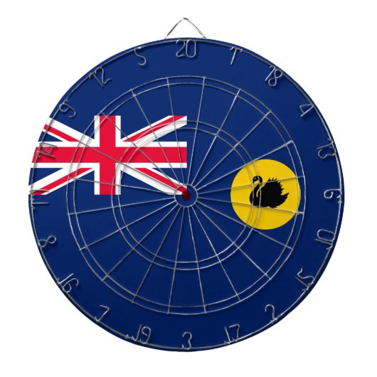 Flagge Western Australien Staat Dartscheibe (vorne)