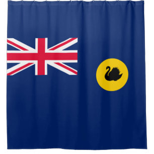 Flagge Western Australien Staat Duschvorhang