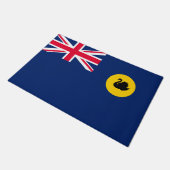Flagge Western Australien Staat Fußmatte (Schrägansicht)
