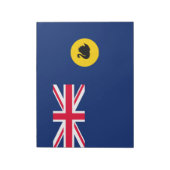 Flagge Western Australien Staat Notizblock (Rotiert)