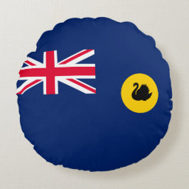 Flagge Western Australien Staat Rundes Kissen