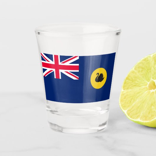 Flagge Western Australien Staat Schnapsglas (Vorderseite)