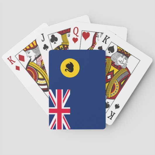 Flagge Western Australien Staat Spielkarten (Rückseite)