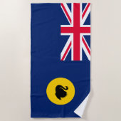 Flagge Western Australien Staat Strandtuch (Vorderseite)