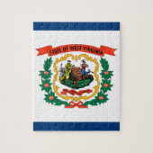 Flagge Westjordanlands Puzzle (Vertikal)