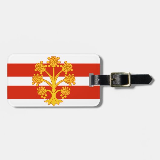 Flagge Westmorland Gepäckmarke Gepäckanhänger (Vorderseite horizontal)