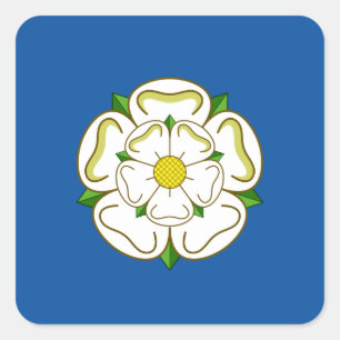 Flagge Yorkshire Quadratischer Aufkleber