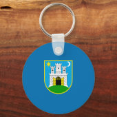 Flagge Zagrebs, Schlüsselanhänger Kroatien (Vorderseite)