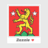 Flagge Zermatt, Schweiz Aufkleber (Blatt)
