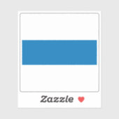 Flagge Zug, Schweiz Aufkleber (Blatt)