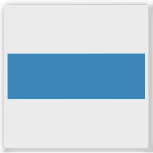 Flagge Zug, Schweiz Aufkleber (Vorderseite)