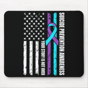 Flagge zum Monat der Suizidpräventionsaufklärung T Mousepad