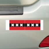 Flagge ZWEI von Amsterdam Autoaufkleber (Auf Auto)