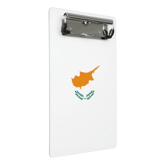 Flagge Zypern Mini-Zwischenablage Mini Klemmbrett (Schrägansicht)