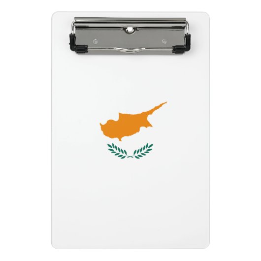 Flagge Zypern Mini-Zwischenablage Mini Klemmbrett (Vorderseite)