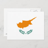 Flagge Zypern Postkarte (Vorne/Hinten)
