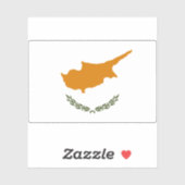 Flagge Zyperns Aufkleber (Blatt)