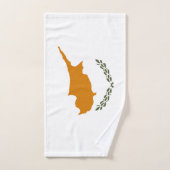 Flagge Zyperns Badhandtuch Set (Handtuch)