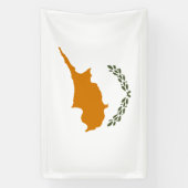 Flagge Zyperns Banner (Vertikal)