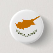 Flagge Zyperns Button (Vorderseite)