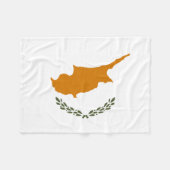 Flagge Zyperns Fleecedecke (Vorderseite (Horizontal))