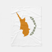 Flagge Zyperns Fleecedecke (Vorderseite)