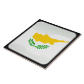 Flagge Zyperns Fliese (Seite)