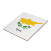 Flagge Zyperns Fliese (Seite)