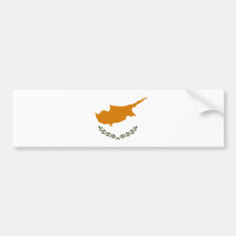 Flagge Zyperns (griechisch-zyprisch) Autoaufkleber