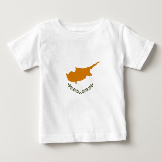Flagge Zyperns (griechisch-zyprisch) Baby T-shirt (Vorderseite)