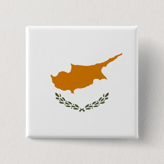 Flagge Zyperns (griechisch-zyprisch) Button (Vorderseite)