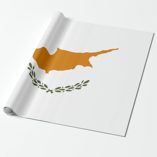 Flagge Zyperns (griechisch-zyprisch) Geschenkpapier (Ungerollt)