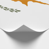 Flagge Zyperns (griechisch-zyprisch) Geschenkpapier (Ecke)
