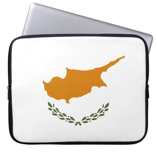 Flagge Zyperns (griechisch-zyprisch) Laptopschutzhülle (Vorderseite)
