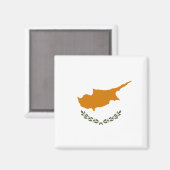 Flagge Zyperns (griechisch-zyprisch) Magnet (Vorderseite/Rückseite)
