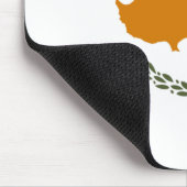 Flagge Zyperns (griechisch-zyprisch) Mousepad (Ecke)